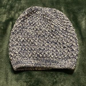 Blue and White Beanie